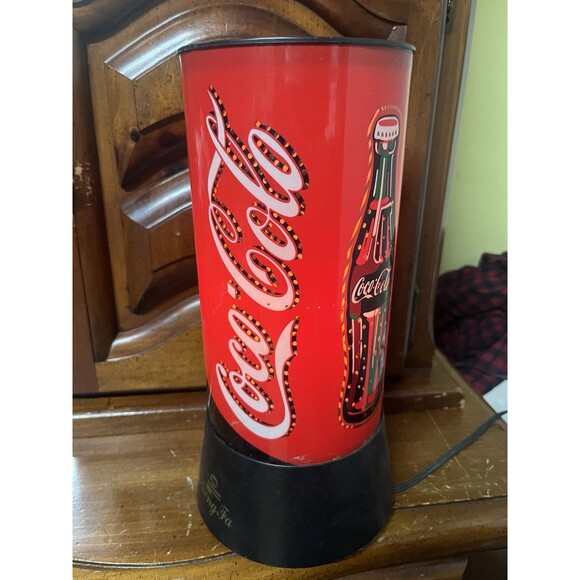 Coca Cola 12" Electric Lamp Can Light Bar Lamp Coke-Sparkling Spin Motion No cap - Picture 5 of 7